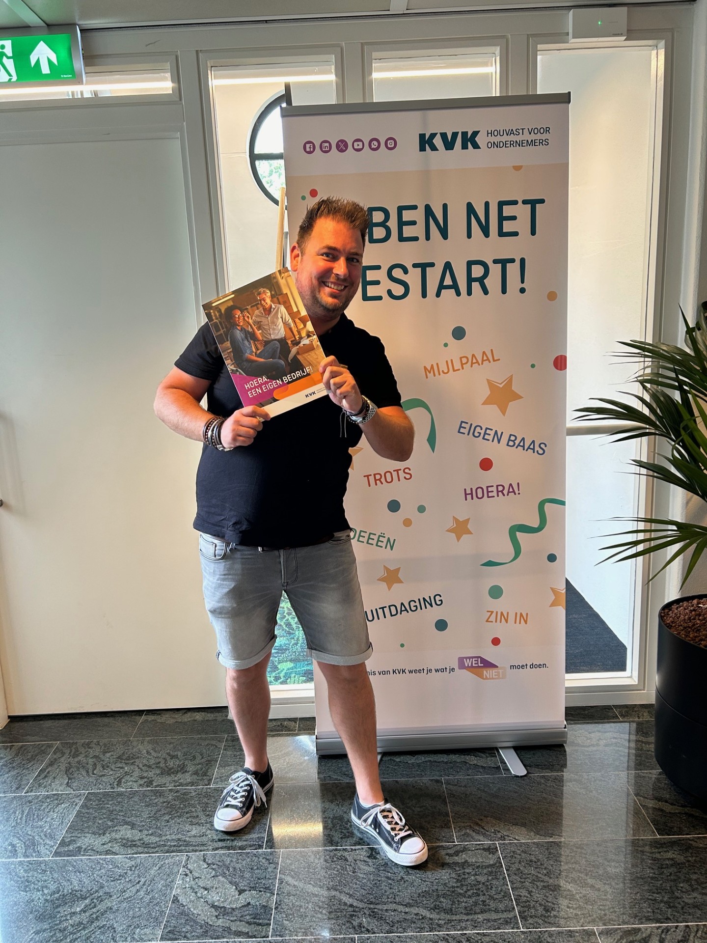 Martijn Kamman bij de Kamer van Koophandel (KvK). Creatif2you vanaf 23-08-2024 een bedrijf